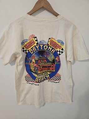 Vintage Daytona Beach Shirt Mens Small Webbers Steakhouse Racing 2000s Hamptons